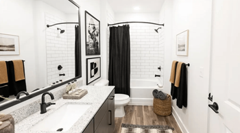 Subway tile backsplash